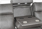 Klaussner Velisse Fabric Power Reclining Sofa With Adjustable Headrest