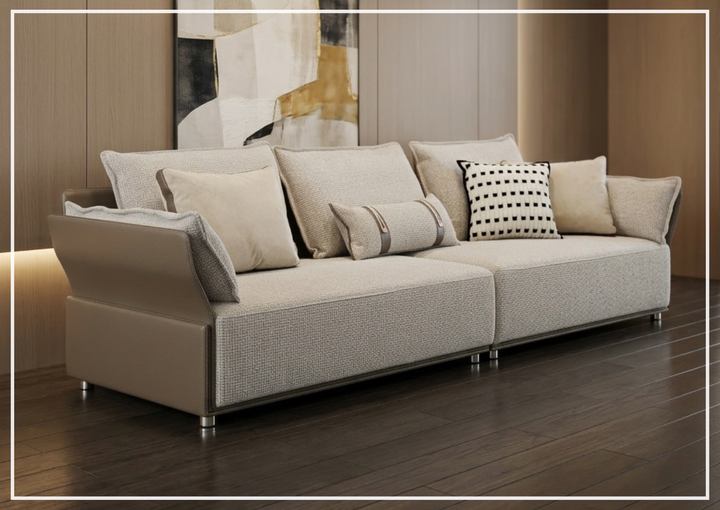 Klaussner Velluto 4-Seater Sofa in Beige