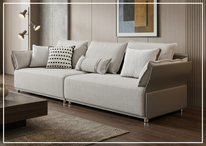 Klaussner Velluto 4-Seater Sofa in Beige