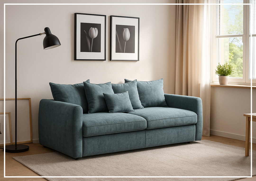 Luonto Winslow Stationary Fabric Cot Sofa Day Bed-SOFABED