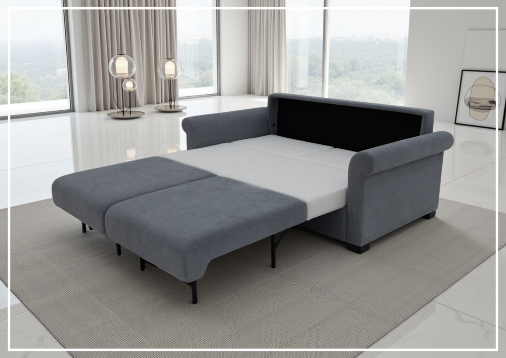 Klaussner Winslowe Rolled Arm Fabric Sleeper Sofa-SOFABED