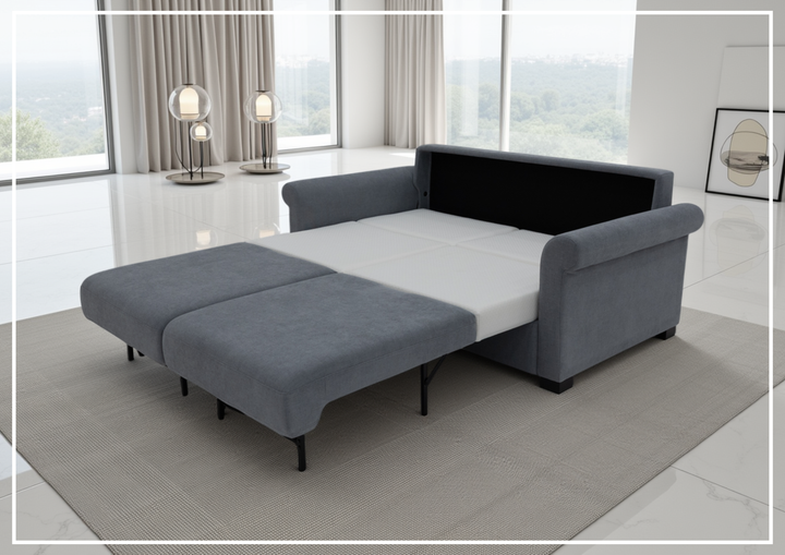 Klaussner Winslowe Rolled Arm Fabric Sleeper Sofa-SOFABED