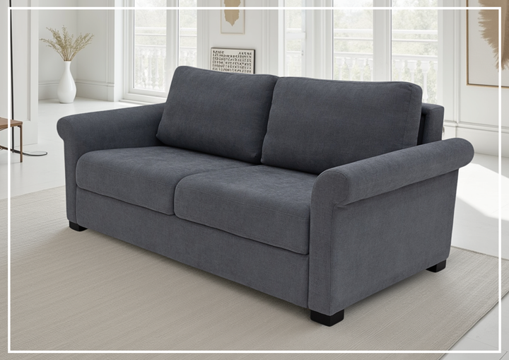 Klaussner Winslowe Rolled Arm Fabric Sleeper Sofa-SOFABED