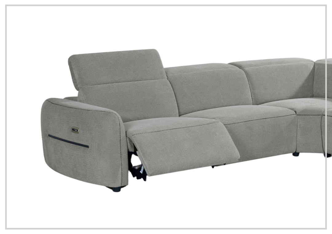 Klaussner Zentis Power Reclining Sectional Sofa With Power Footrest & Headrest - SOFABED