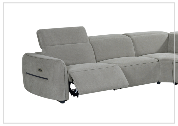 Klaussner Zentis Power Reclining Sectional Sofa With Power Footrest & Headrest - SOFABED