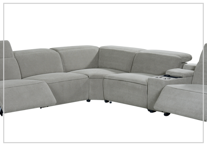Klaussner Zentis Power Reclining Sectional Sofa With Power Footrest & Headrest - SOFABED