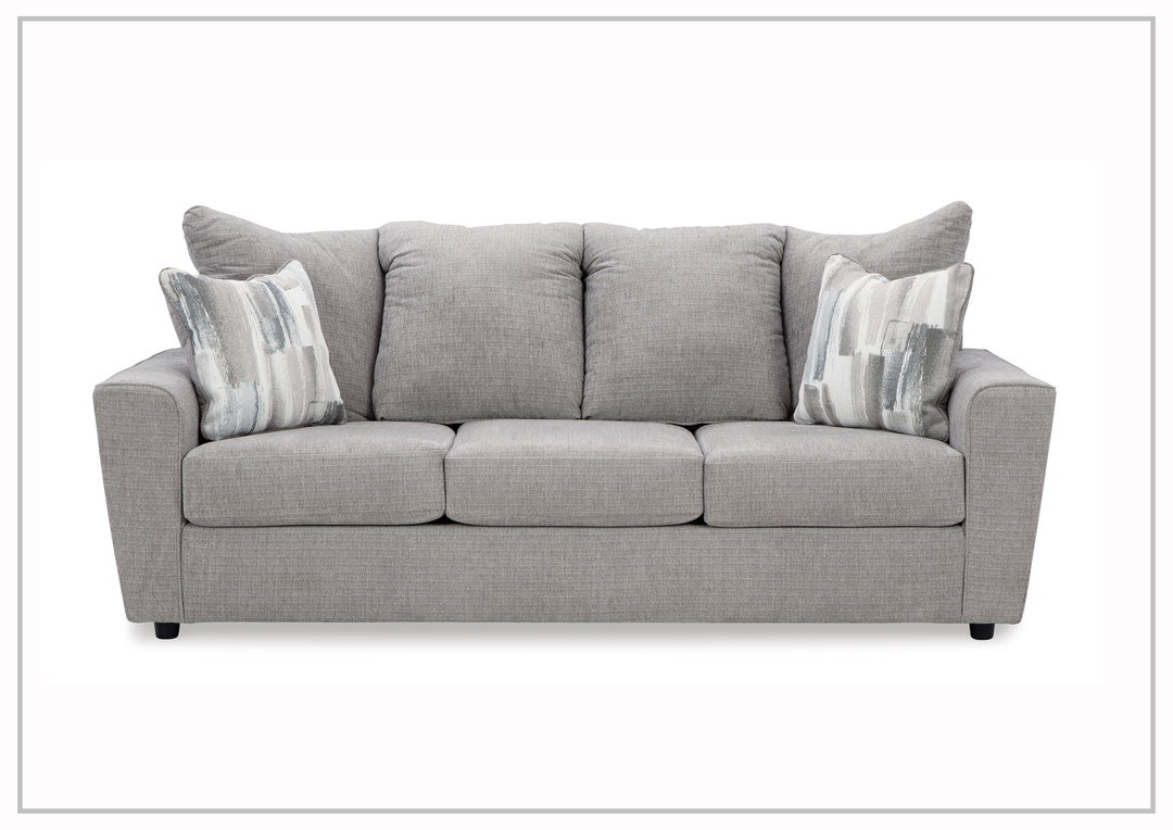 Gio Italia Silvano 3 Seater Fabric Sofa in gray