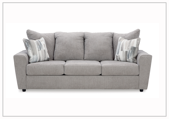 Gio Italia Silvano 3 Seater Fabric Sofa in gray