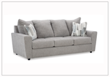 Gio Italia Silvano 3 Seater Fabric Sofa in gray