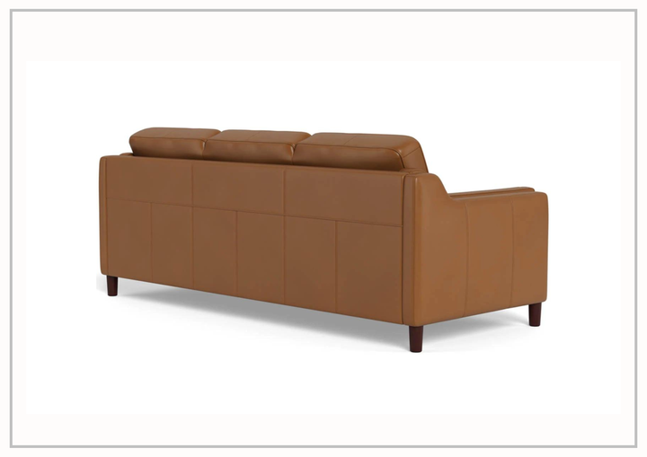 Hydeline Bella 3-Seater Stationary Leather Sofa with Track Arms