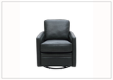 Gio Italia Home Torin Leather Glider Swivel Chair-SOFABED
