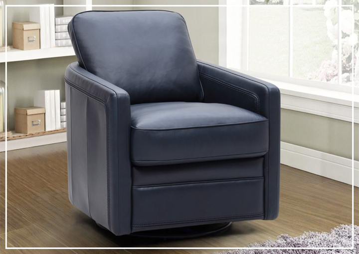 Gio Italia Home Torin Leather Glider Swivel Chair-SOFABED