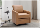 Gio Italia Home Torin Leather Glider Swivel Chair-SOFABED