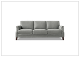 Hydeline Camano Brown Premium Leather 3-Seater Sofa