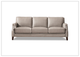 Hydeline Camano Brown Premium Leather 3-Seater Sofa