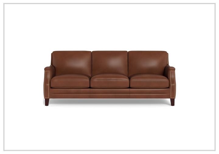 Hydeline Camano Brown Premium Leather 3-Seater Sofa