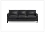 Hydeline Camano Brown Premium Leather 3-Seater Sofa