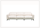 Klaussner Capri 3-seater Beige Leather Power Reclining Sofa