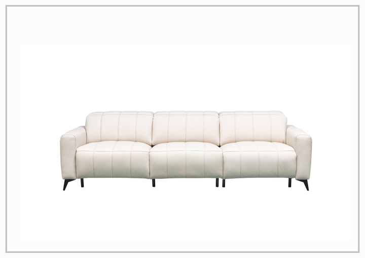 Klaussner Capri 3-seater Beige Leather Power Reclining Sofa