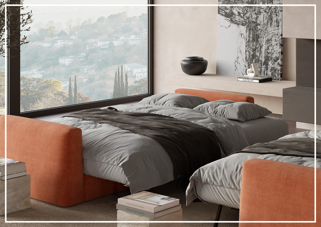 Innovation Living Cone 2-Seater Fabric Sleeper Sofa-SOFABED