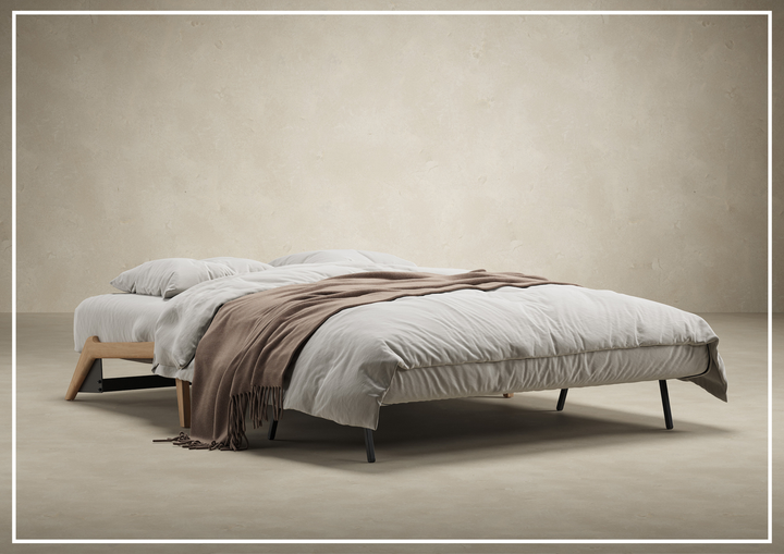 Innovation Living Cubed Fabric 2-Seater Queen Sized Sleeper Sofa