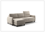 Luonto Delta 3-Seater Fabric Full XL Sectional Sofa Sleeper With Reversible Chaise-SOFABED