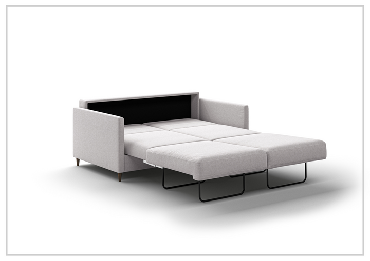 Luonto Elfin Fabric Queen Sleeper Sofa with Chrome or Wood Legs