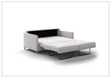 Luonto Elfin Fabric Queen Sleeper Sofa with Chrome or Wood Legs