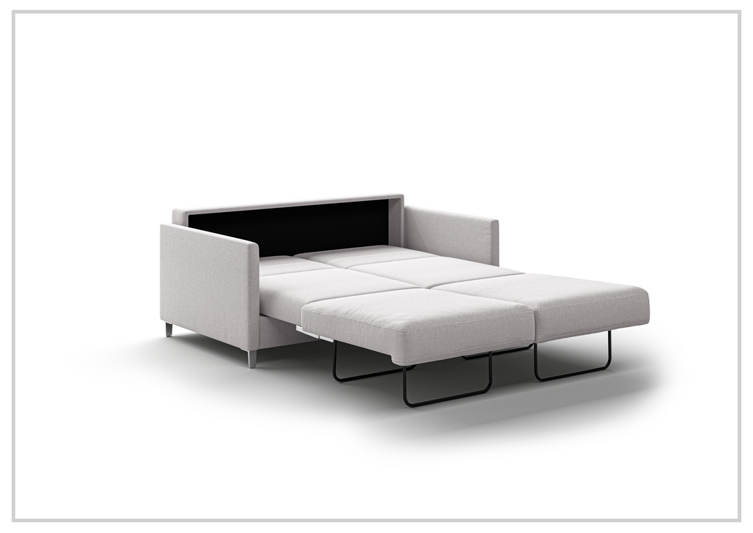 Luonto Elfin Fabric Queen Sleeper Sofa with Chrome or Wood Legs
