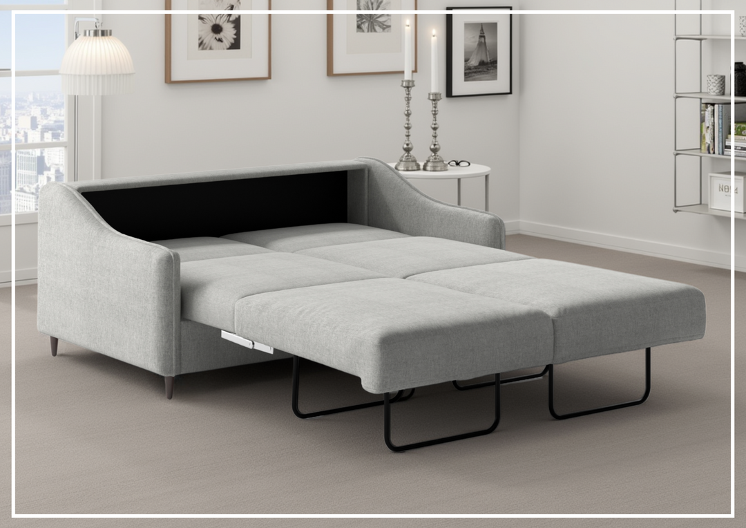 Luonto Ethos Fabric Queen Sleeper Sofa in Two Gray Color Options