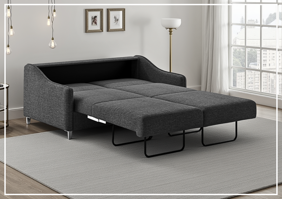 Luonto Ethos Fabric Queen Sleeper Sofa in Two Gray Color Options