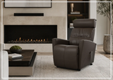 Fjords Milan Leather Power Lift Recliner Chair with Motorized Headrest-Sofabed