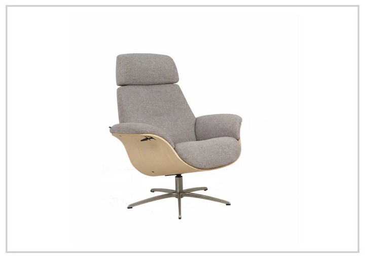 Fjords Falcon Manual Recliner Chair with Swivel Base & Footstool-Sofabed
