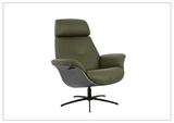 Fjords Falcon Manual Recliner Chair with Swivel Base & Footstool-Sofabed