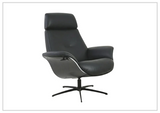 Fjords Falcon Manual Recliner Chair with Swivel Base & Footstool-Sofabed