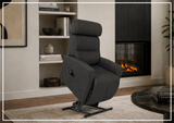 Fjords Milan Leather Power Lift Recliner Chair with Motorized Headrest-Sofabed