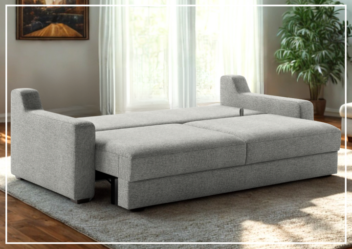 Luonto Meri Loveseat 2-Seater Fabric Queen Sleeper with Easy Deluxe Mechanism-SOFABED