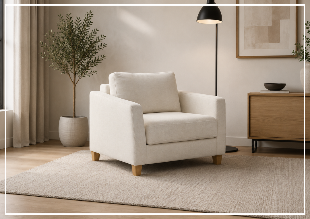 Luonto Monika Fabric Sleeper Sofa With Wood or Chrome Legs