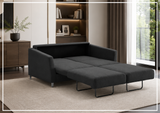 Luonto Monika Fabric Sleeper Sofa With Wood or Chrome Legs