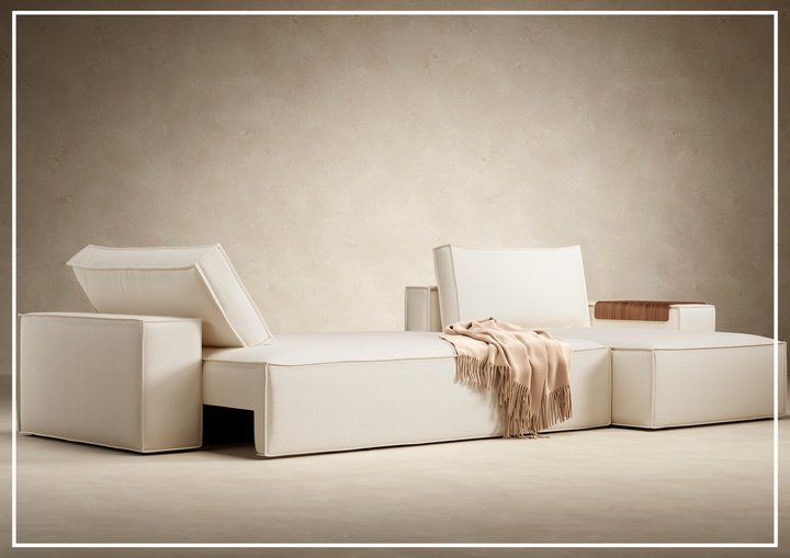 Innovation Living Newilla Fabric L-Shape Sectional Sleeper Sofa