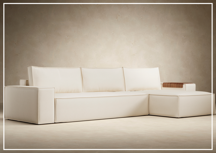Innovation Living Newilla Fabric L-Shape Sectional Sleeper Sofa