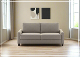 Luonto Nico Fabric Sleeper Sofa in All Sizes With Walnut or Chrome Leg Finish-SOFABED