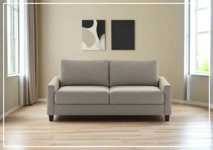 Luonto Nico Fabric Sleeper Sofa in All Sizes With Walnut or Chrome Leg Finish-SOFABED