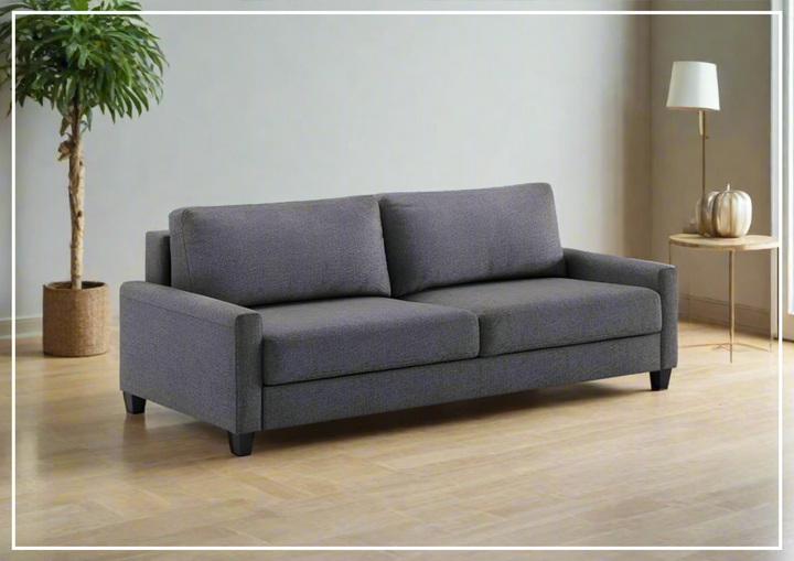 Luonto Nico Fabric Sleeper Sofa in All Sizes With Walnut or Chrome Leg Finish-SOFABED