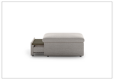 Luonto Otto Cot Size Sleeper Ottoman With Drawer Function-SOFABED