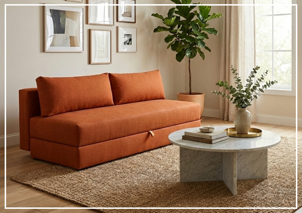 Innovation Living Osvald 2-Seater Fabric Sleeper Sofa