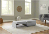 Luonto Otto Cot Size Sleeper Ottoman With Drawer Function-SOFABED