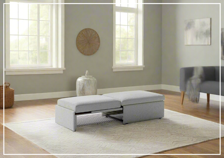 Luonto Otto Cot Size Sleeper Ottoman With Drawer Function-SOFABED