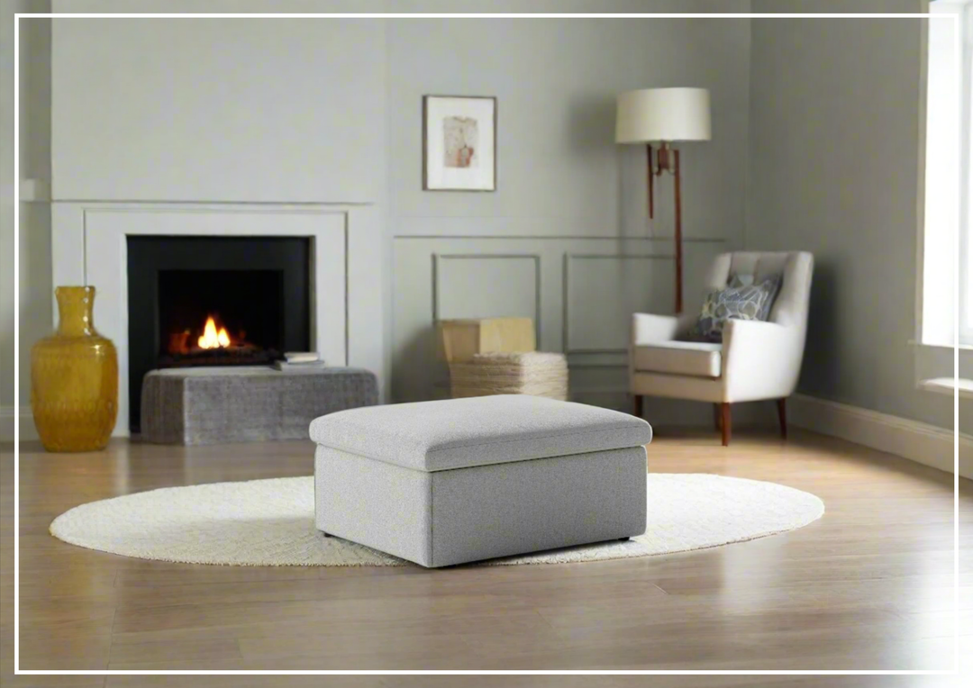 Luonto Otto Cot Size Sleeper Ottoman With Drawer Function-SOFABED