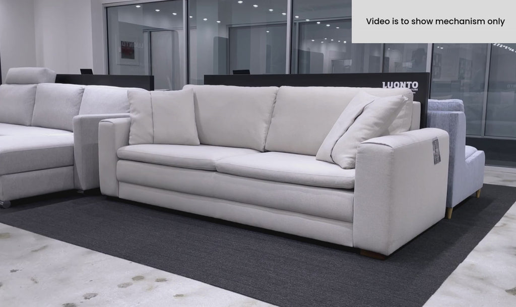 Luonto Cove King Sleeper with Pillow Top Seating and Hybrid Deluxe Mechanism-SofaBed
